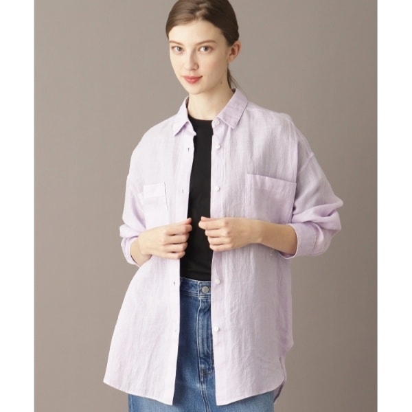 otonaMUSE11月号掲載洗える】フィルムドットフリルネックブラウス