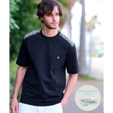 【接触冷感UVカット】BACK BREEZE TECH ハーフスリーブTシャツ