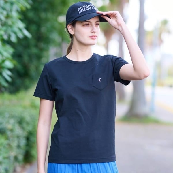 DRESSTERIOR / ドレステリア 【洗える/バックプリント】再生ポリエステルホエイルプリントTシャツ DRESSTERIOR｜【洗える/バックプリント】再生ポリエステルホエイ