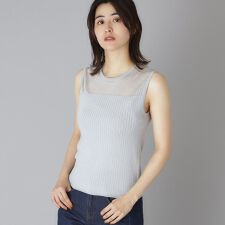 ドレステリア(DRESSTERIOR)のデコルテシアーノースリーブニット