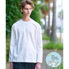 【接触冷感抗菌防臭消臭】ICE CLEAR COTTON クルーネックロンT