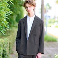 【セットアップ可】クリアーカルゼ コンフォータブル ダブルジャケット