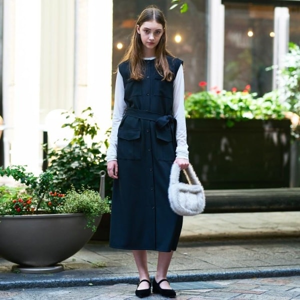 オーバーラップサークルシャツワンピース | ドレステリア