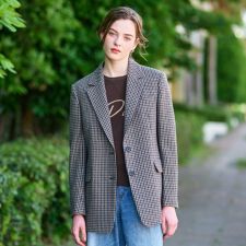 【きれいめカジュアルオンオフ】ガンクラブチェックジャケット