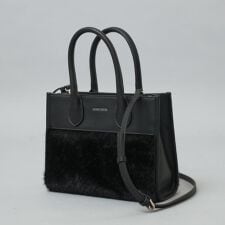 【CLASSY.12月号掲載】フェイクファーコンビリサイクルレザートートバッグ