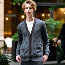 ドレステリア(DRESSTERIOR)のエンブロイダリー ニットカーディガン