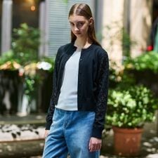 ドレステリア(DRESSTERIOR)のオーバーラップオパールスリーブカーディガン