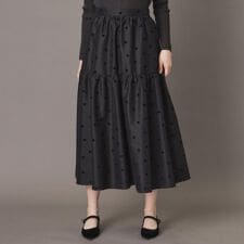 【CLASSY.12月号掲載】フロッキードットスカート