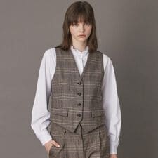 【otonaMUSE 11月号掲載】サキソニーグレンチェックジレ