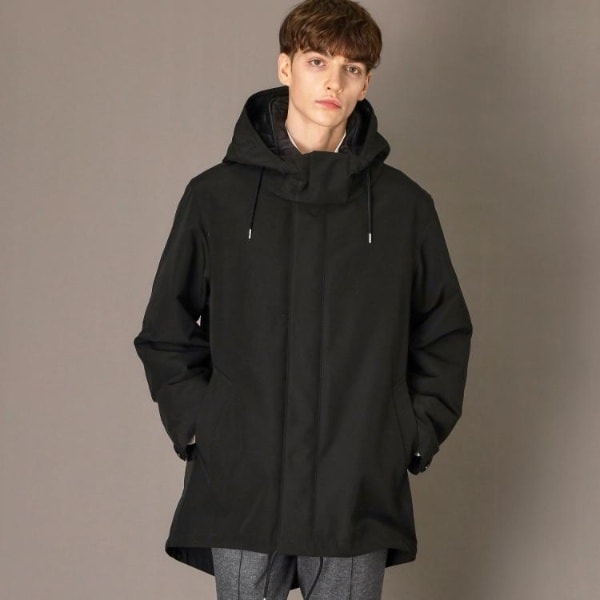 ＋phenix GORE-TEX INFINIUM ブラック モッズコート phenix＞GORE-TEX INFINIUM(TM) ミリタリーショートモッズコート
