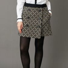 【CLASSY.12月号otonaMUSE11月号掲載】オーバーラップジャカードミニスカート