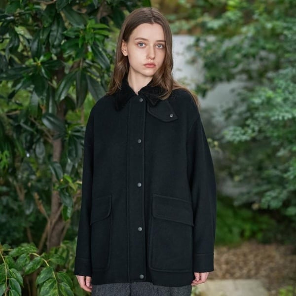 美品　DRESSTERIOR レザーパイピングブルゾン otonaMUSE12月号掲載】【ベストセラー】Super110's フェイク