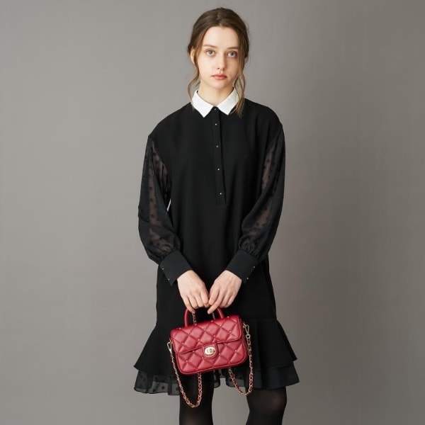 オーバーラップサークルシャツワンピース | ドレステリア