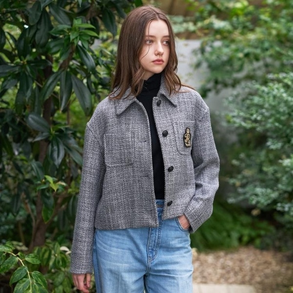 美品　DRESSTERIOR レザーパイピングブルゾン DRESSTERIOR（ドレステリア）の「◇【毎年大人気のショート