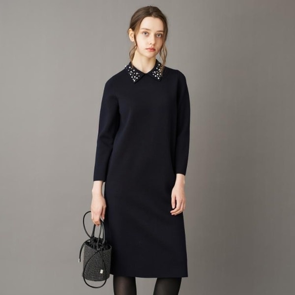 DRESSTERIOR ドレステリア　オーバーラップサークルシャツワンピース otonaMUSE11月号掲載】オーバーラップサークルシャツワンピース