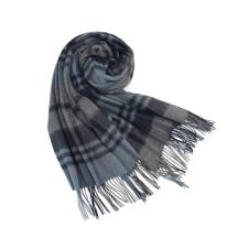 ウールブレンドタータンチェックストール