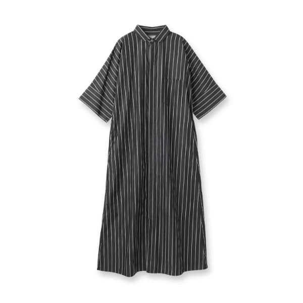 TICCA（ティッカ）テント半袖ストライプシャツワンピース