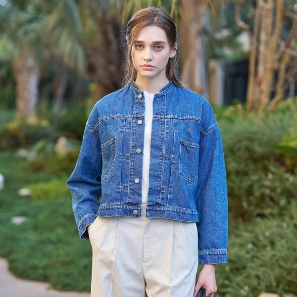 シルク混リアクティブデニムGジャン | ロペ(ROPE') | マルイウェブチャネル