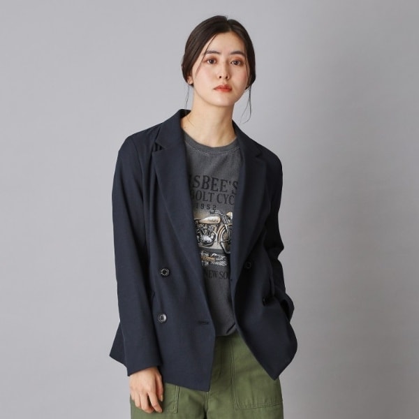 リネンブレンドオックスダブルジャケット | ドレステリア(DRESSTERIOR