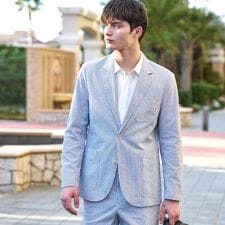 【吸湿速乾セットアップ可】COOLMAX シアサッカー サマージャケット