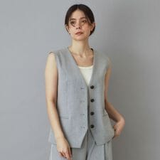 【セットアップ可】2WAYトロピカル ストライプジレ