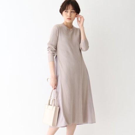 異素材ドッキングリブニットワンピース エージー バイ アクアガール Ag By Aquagirl ファッション通販 マルイウェブチャネル Cb001 743 81 01