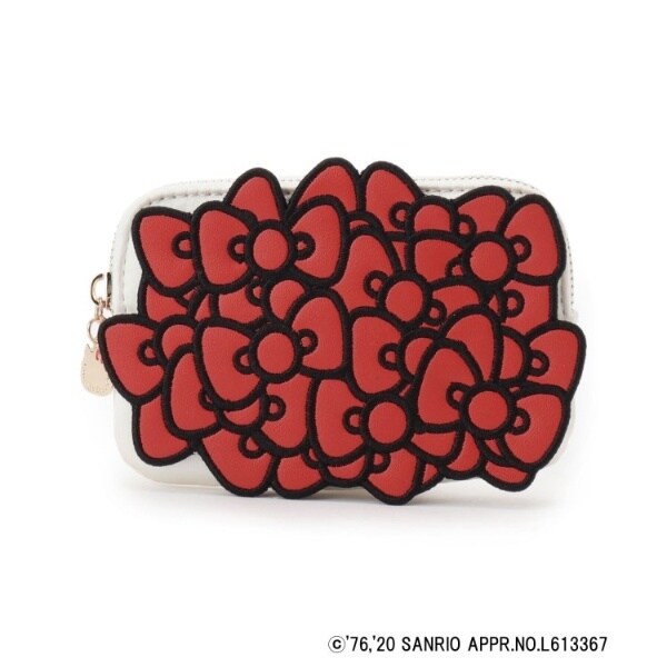 新品タグ付き　フェイラー × ハローキティ　リボン　ポーチ 新品ハローキティ フェイラー ポーチ（リボン）