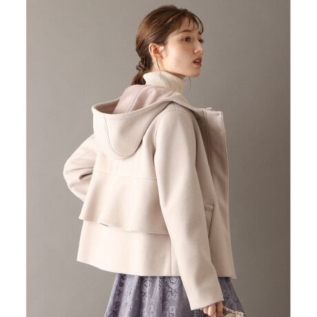 Web限定サイズありss Ll 軽くて暖かいバックフリルショートコート クチュールブローチ Couture Brooch ファッション通販 マルイウェブチャネル