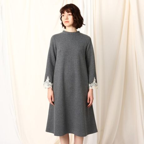 着るだけでコーディネート完成 袖レース付ワンピース クチュールブローチ Couture Brooch ファッション通販 マルイウェブチャネル