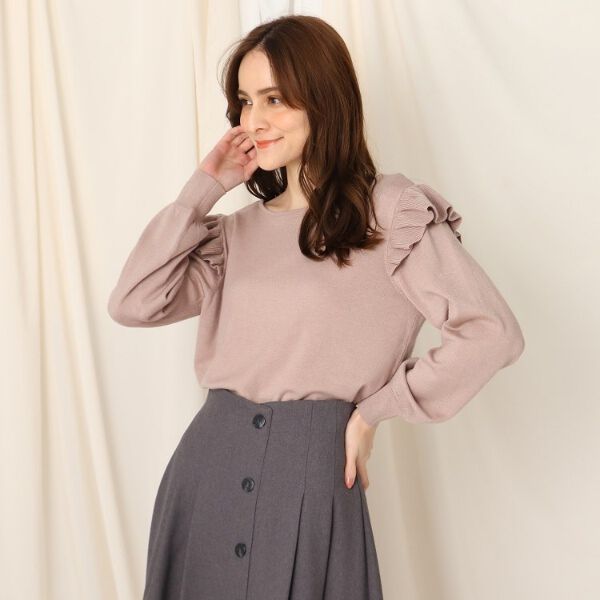 エポールフリルニット