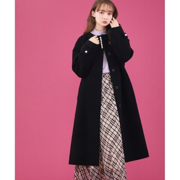 UNTITLED♡華やかピンクが可愛いウールコート