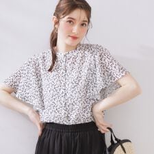 【キレイめ・通勤】前後2WAY楊柳フレアー袖ブラウス | クチュールブローチ(Couture Brooch)