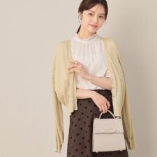 クチュールブローチ(Couture Brooch)のラメリブVネックカーディガン