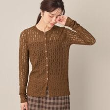 クチュールブローチ(Couture Brooch)のレースリングドットカーディガン