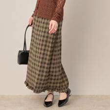 クチュールブローチ(Couture Brooch)のチェック裾フリルスカート