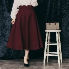 クチュールブローチ(Couture Brooch)の【大人可愛い・通勤】スカラウエスト サイドベルト パネルスカート