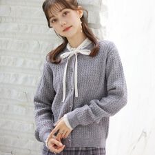 クチュールブローチ(Couture Brooch)の【大人可愛い・きれいめ・通勤】ケーブルカーディガン