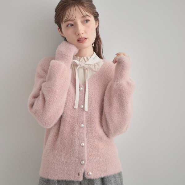 BLUMARINE 花柄　長袖　カーディガン　ピンク　フリル　シルクフリル BLUMARINE 花柄 長袖 カーディガン ピンク フリル シルクフリル