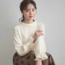 クチュールブローチ(Couture Brooch)の【大人可愛い・通勤】ロールカラーバックリボンブラウス