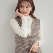 クチュールブローチ(Couture Brooch)の【多機能・フェミニン】パール調リブニット