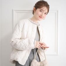 クチュールブローチ(Couture Brooch)の【撥水・大人可愛い】リボンキルティングジャケット