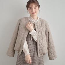 クチュールブローチ(Couture Brooch)の【撥水・大人可愛い】リボンキルティングジャケット