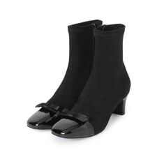 クチュールブローチ(Couture Brooch)のドッキングデザインリボンストレッチブーツ