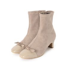 クチュールブローチ(Couture Brooch)のドッキングデザインリボンストレッチブーツ