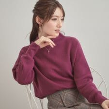 クチュールブローチ(Couture Brooch)の【ゆるふわ・通勤】リッシュアンゴラ バックパール調ニット