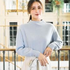 クチュールブローチ(Couture Brooch)の【ゆるふわ・通勤】リッシュアンゴラ バックパール調ニット