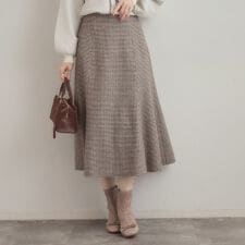 クチュールブローチ(Couture Brooch)の【クラシカル・パッと目を惹く】ラメ千鳥 マーメイド フレアスカート