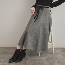 クチュールブローチ(Couture Brooch)の【通勤・大人上品】ラメツイード フレアスカート