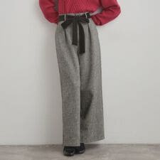 クチュールブローチ(Couture Brooch)の【上品華やか・通勤】ラメツイード ワイドパンツ