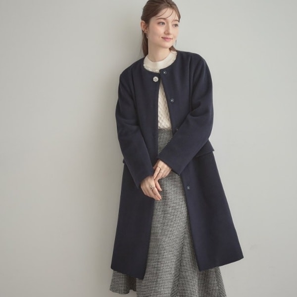 大きいサイズ】ポケットパールコート | クイーンズコート(QUEENS COURT